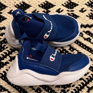 Champion Kids Navy Blue Slip-On Sneakers